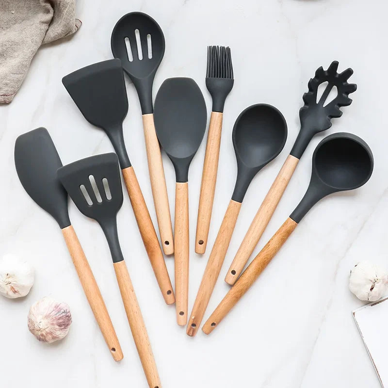 Conjunto Utensílios para Cozinha de Silicone