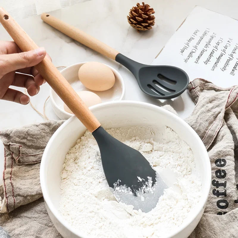 Conjunto Utensílios para Cozinha de Silicone